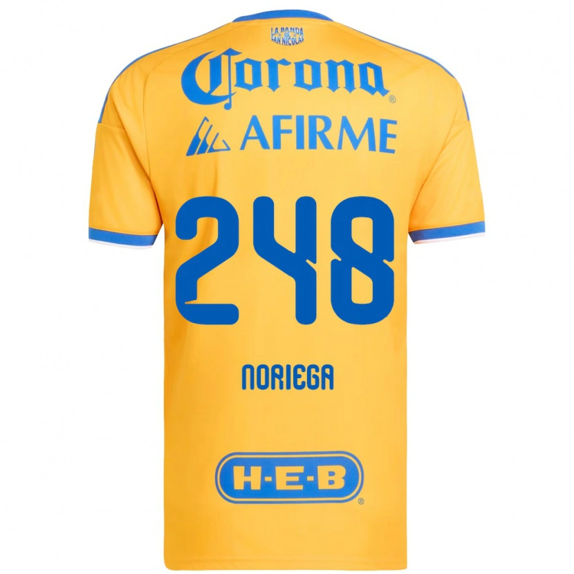 Danxen Børn Jonathan Noriega #248 Gul Blå Hjemmebane Spillertrøjer 2026/27 Trøje T-Shirt