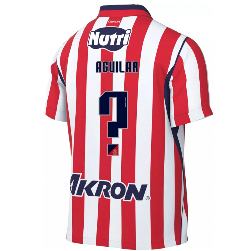 Danxen Børn Alexander Aguilar #0 Rød Hvid Hjemmebane Spillertrøjer 2026/27 Trøje T-Shirt