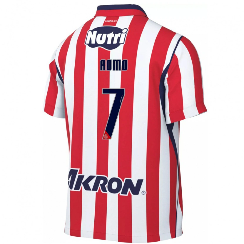 Danxen Børn Luis Romo #7 Rød Hvid Hjemmebane Spillertrøjer 2026/27 Trøje T-Shirt