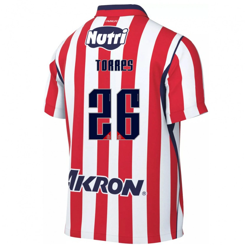 Danxen Børn Araceli Torres #26 Rød Hvid Hjemmebane Spillertrøjer 2026/27 Trøje T-Shirt