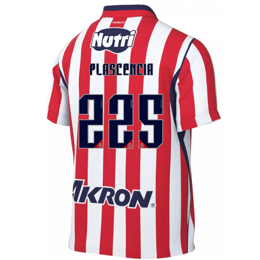Danxen Børn Osvaldo Plascencia #225 Rød Hvid Hjemmebane Spillertrøjer 2026/27 Trøje T-Shirt