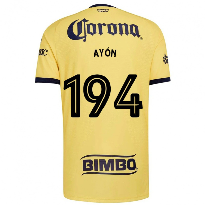 Danxen Børn César Ayón #194 Gul Rød Sort Hjemmebane Spillertrøjer 2026/27 Trøje T-Shirt