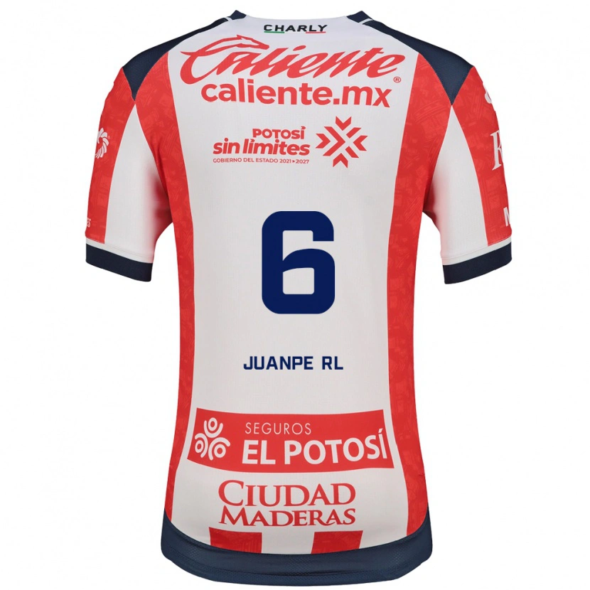 Danxen Børn Juan Pedro Ramírez López #6 Rød Hvid Sort Hjemmebane Spillertrøjer 2026/27 Trøje T-Shirt
