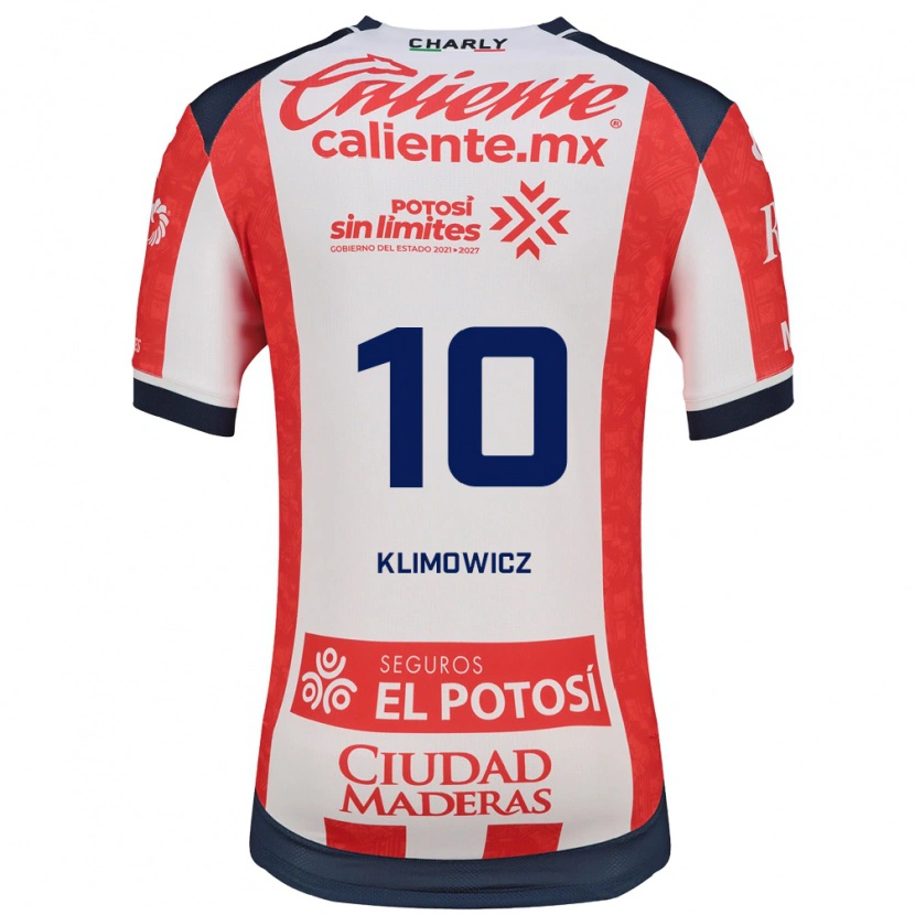 Danxen Børn Mateo Klimowicz #10 Rød Hvid Sort Hjemmebane Spillertrøjer 2026/27 Trøje T-Shirt