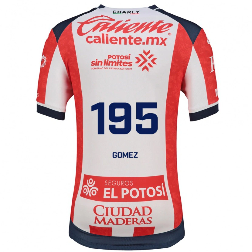 Danxen Børn Isaác Gómez #195 Rød Hvid Sort Hjemmebane Spillertrøjer 2026/27 Trøje T-Shirt