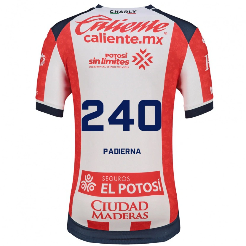 Danxen Børn Hugo Padierna #240 Rød Hvid Sort Hjemmebane Spillertrøjer 2026/27 Trøje T-Shirt