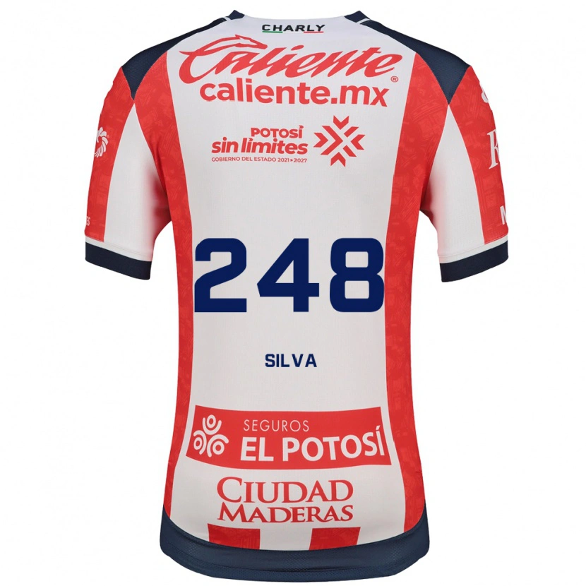 Danxen Børn Joaquín Silva #248 Rød Hvid Sort Hjemmebane Spillertrøjer 2026/27 Trøje T-Shirt