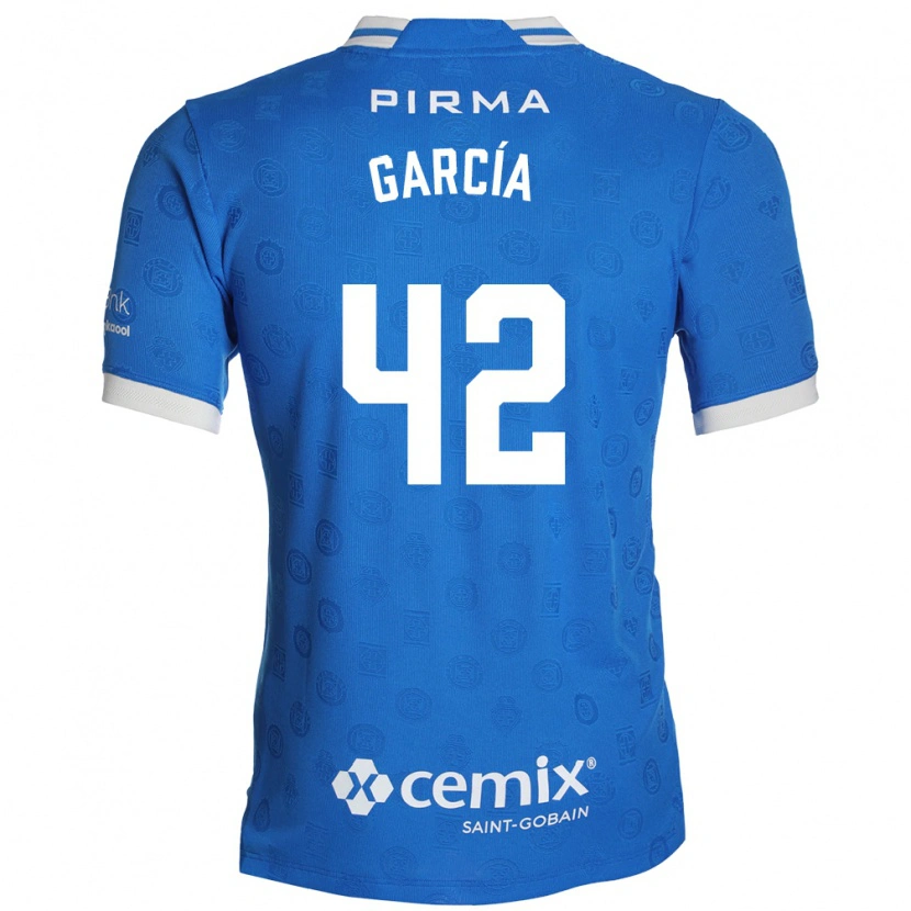 Danxen Børn Jorge García #42 Blå Hvid Rød Hjemmebane Spillertrøjer 2026/27 Trøje T-Shirt