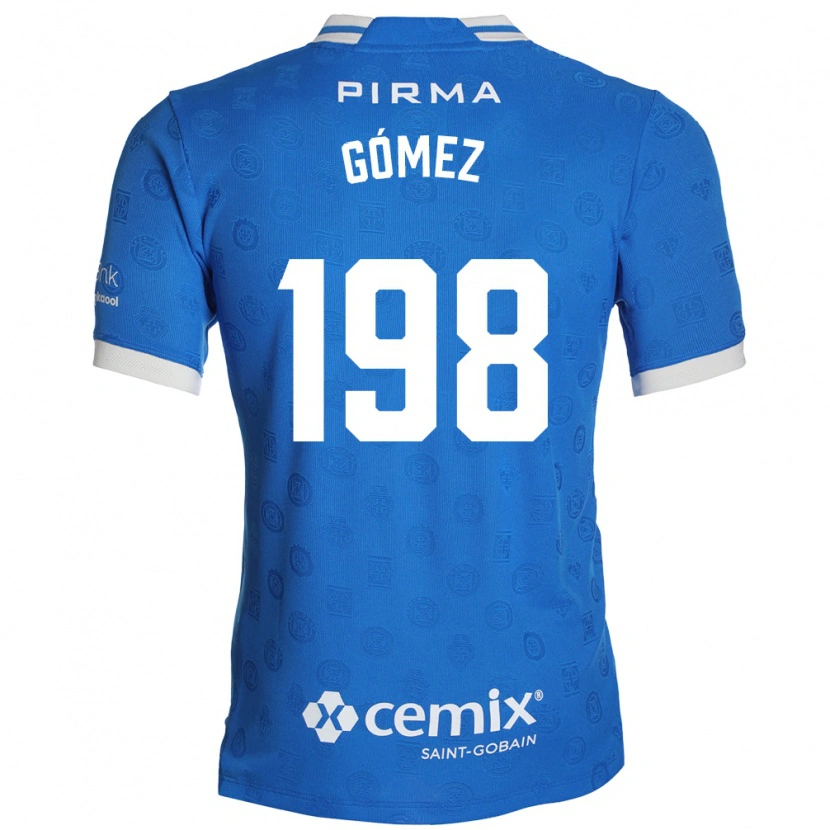 Danxen Børn Luiszael Gómez #198 Blå Hvid Rød Hjemmebane Spillertrøjer 2026/27 Trøje T-Shirt