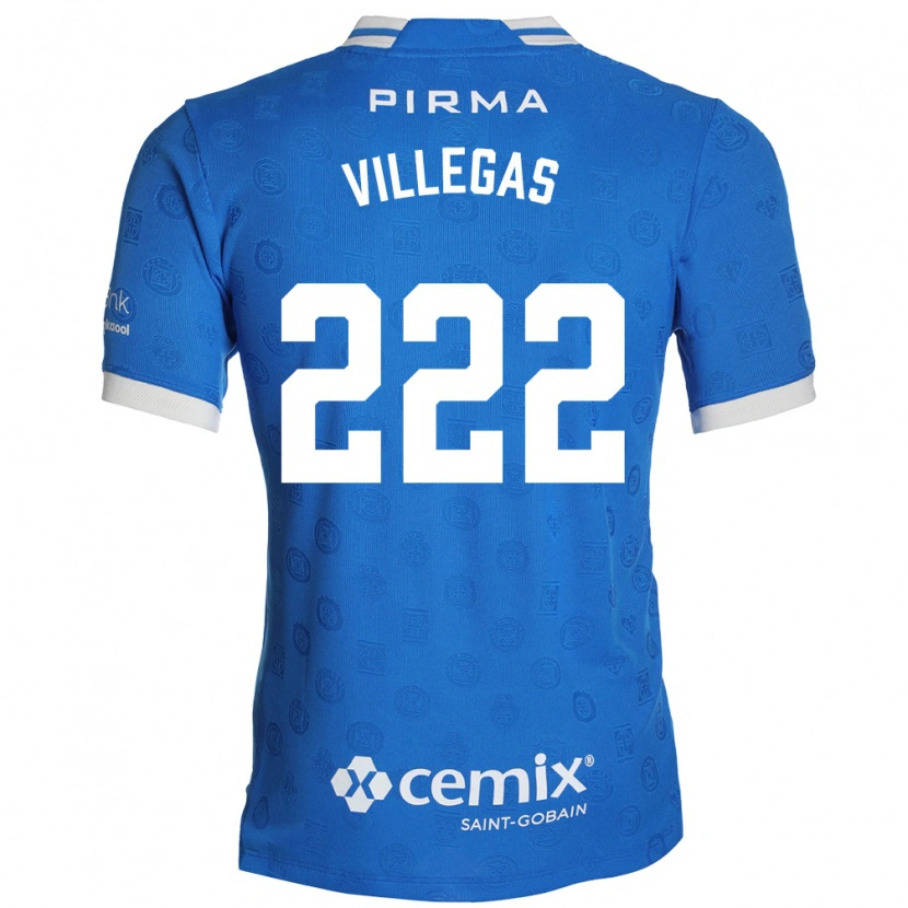 Danxen Børn Eric Villegas #222 Blå Hvid Rød Hjemmebane Spillertrøjer 2026/27 Trøje T-Shirt