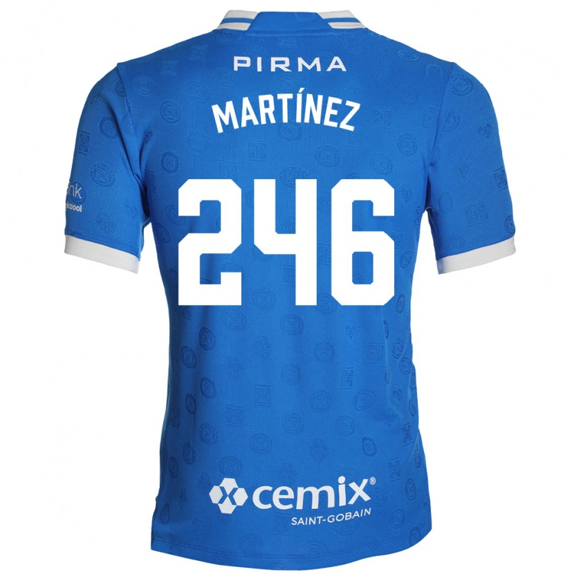 Danxen Børn Rey Martínez #246 Blå Hvid Rød Hjemmebane Spillertrøjer 2026/27 Trøje T-Shirt