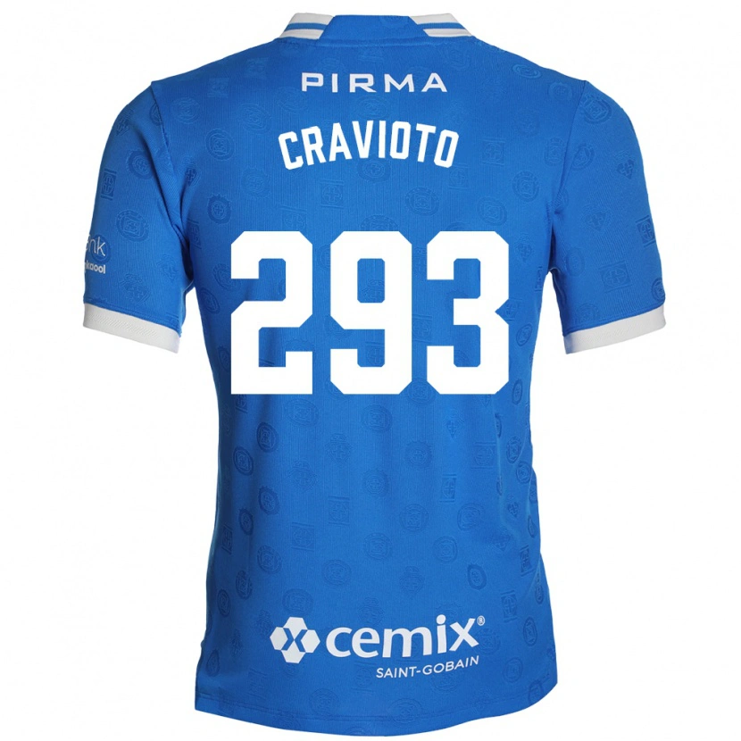 Danxen Børn Aldo Cravioto #293 Blå Hvid Rød Hjemmebane Spillertrøjer 2026/27 Trøje T-Shirt