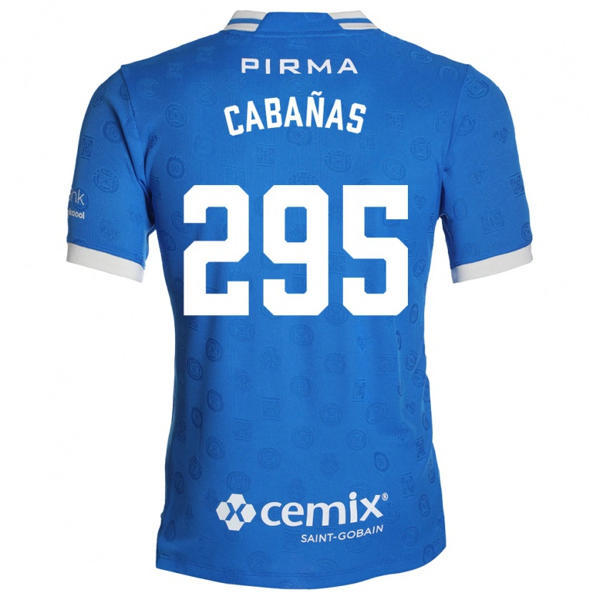 Danxen Børn Diego Cabañas #295 Blå Hvid Rød Hjemmebane Spillertrøjer 2026/27 Trøje T-Shirt