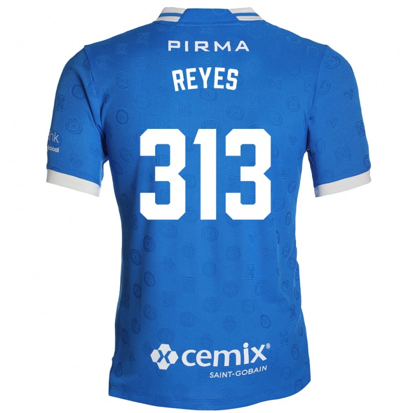 Danxen Børn Ian Reyes #313 Blå Hvid Rød Hjemmebane Spillertrøjer 2026/27 Trøje T-Shirt