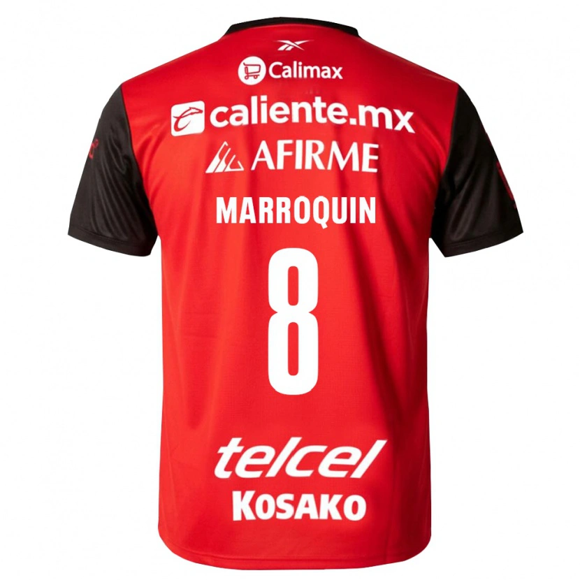 Danxen Børn Ammanda Marroquin #8 Sort Rød Hjemmebane Spillertrøjer 2026/27 Trøje T-Shirt