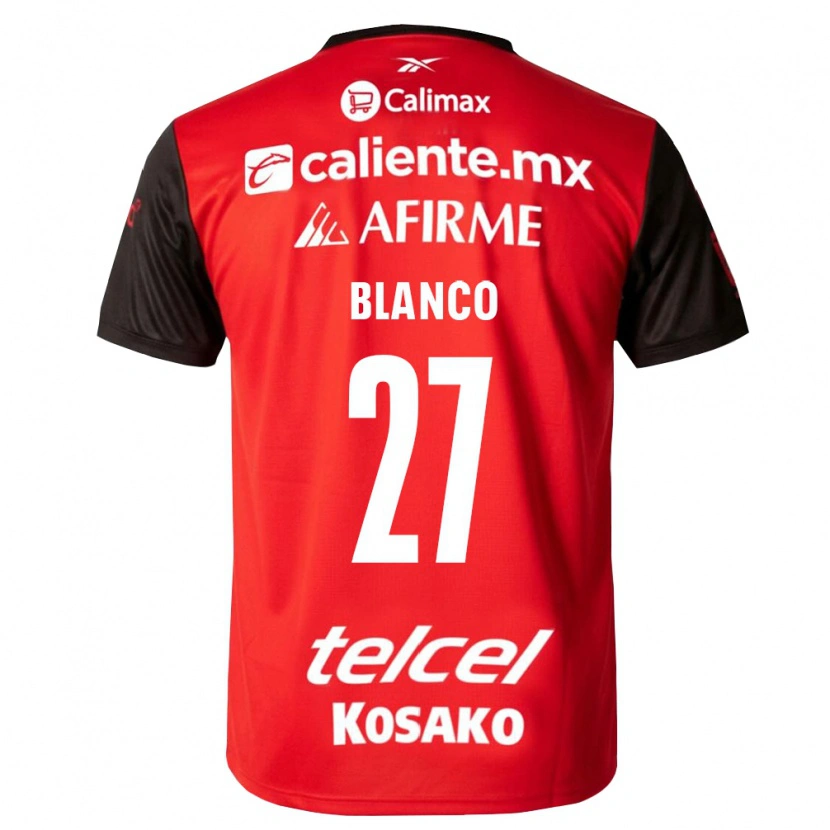 Danxen Børn Domingo Blanco #27 Sort Rød Hjemmebane Spillertrøjer 2026/27 Trøje T-Shirt