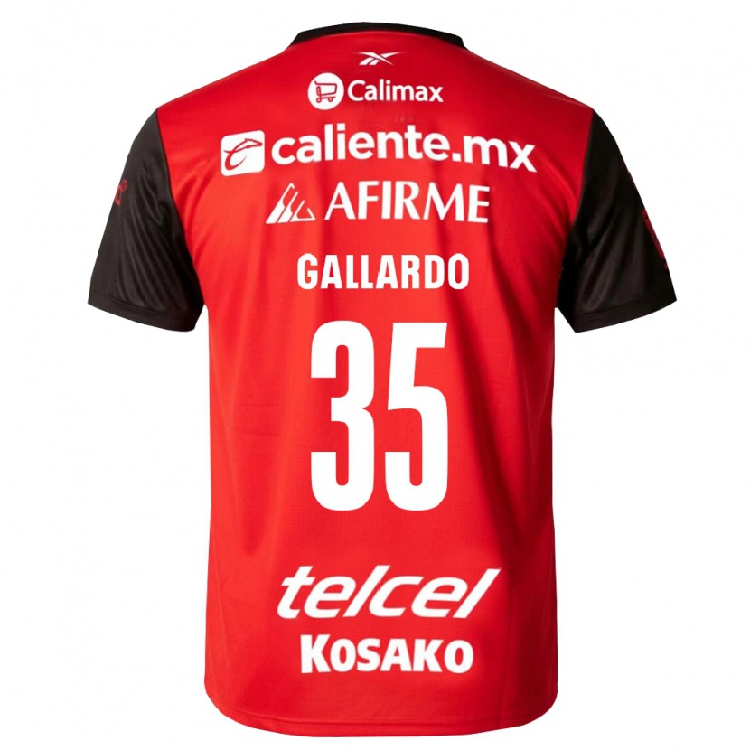 Danxen Børn Gloriaisabel Gallardo #35 Sort Rød Hjemmebane Spillertrøjer 2026/27 Trøje T-Shirt