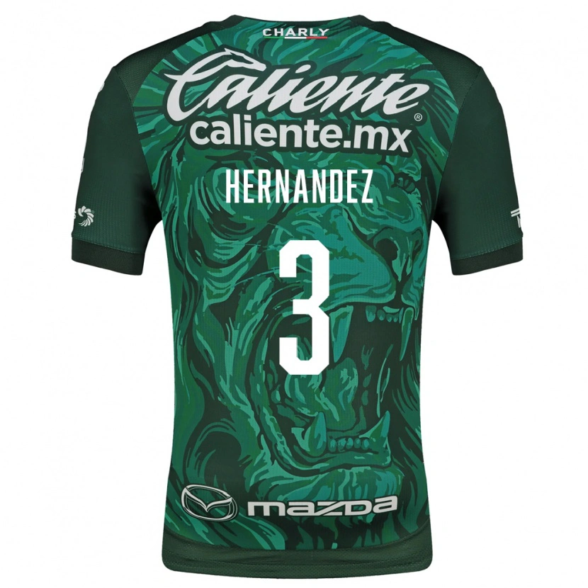 Danxen Børn Pedro Hernández #3 Grøn Sort Hjemmebane Spillertrøjer 2026/27 Trøje T-Shirt