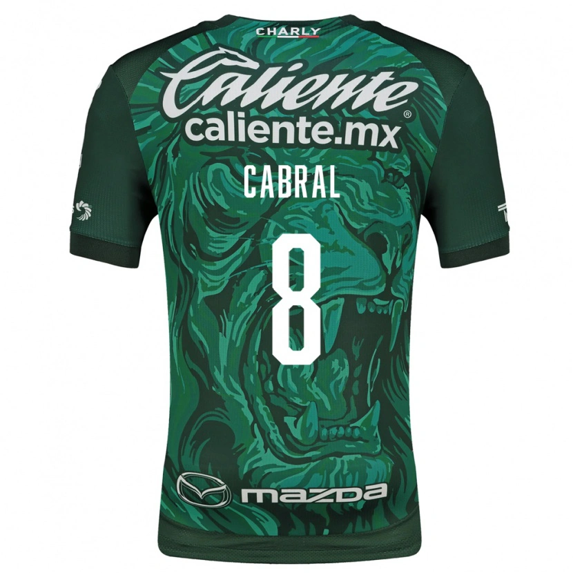 Danxen Børn Luciano Cabral #8 Grøn Sort Hjemmebane Spillertrøjer 2026/27 Trøje T-Shirt