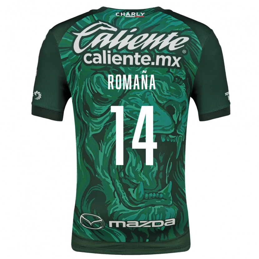 Danxen Børn Jhohan Romaña #14 Grøn Sort Hjemmebane Spillertrøjer 2026/27 Trøje T-Shirt
