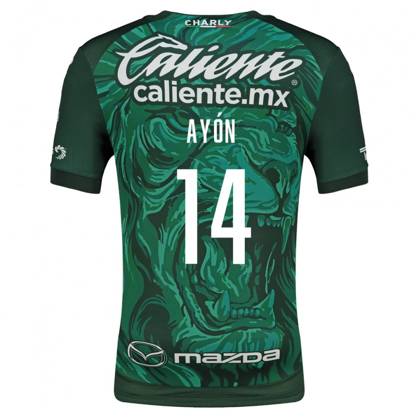 Danxen Børn Ettson Ayón #14 Grøn Sort Hjemmebane Spillertrøjer 2026/27 Trøje T-Shirt