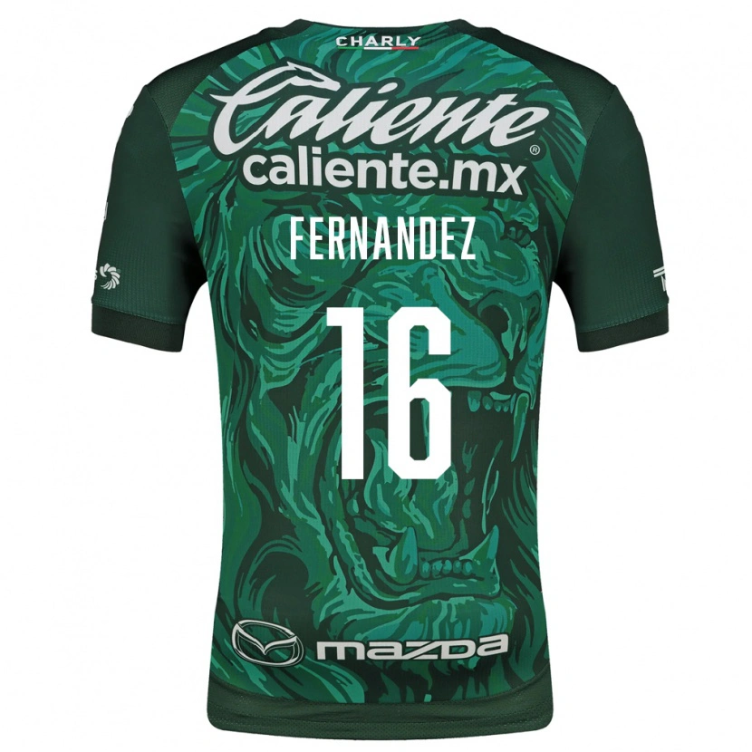 Danxen Børn Omar Fernández #16 Grøn Sort Hjemmebane Spillertrøjer 2026/27 Trøje T-Shirt