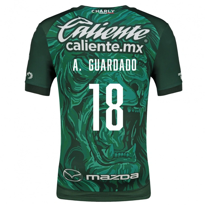 Danxen Børn Andres Guardado #18 Grøn Sort Hjemmebane Spillertrøjer 2026/27 Trøje T-Shirt