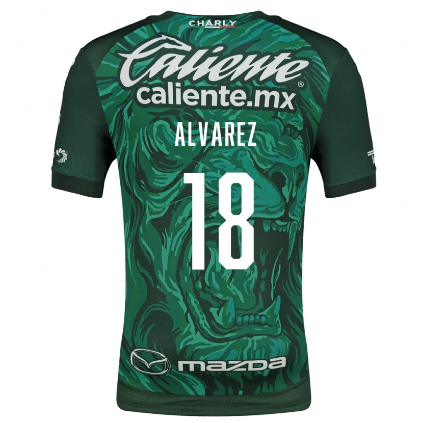 Danxen Børn Yazmin Álvarez #18 Grøn Sort Hjemmebane Spillertrøjer 2026/27 Trøje T-Shirt