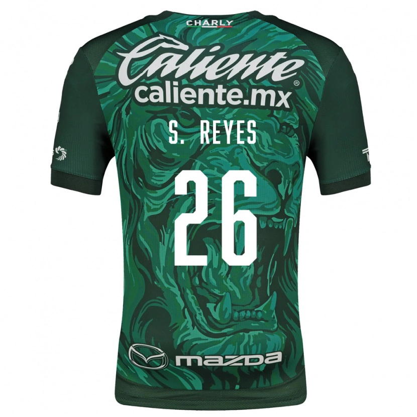 Danxen Børn Salvador Reyes #26 Grøn Sort Hjemmebane Spillertrøjer 2026/27 Trøje T-Shirt