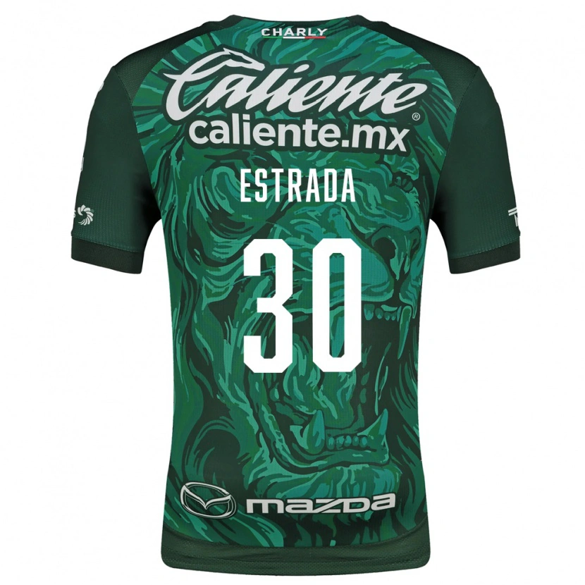 Danxen Børn Ángel Estrada #30 Grøn Sort Hjemmebane Spillertrøjer 2026/27 Trøje T-Shirt