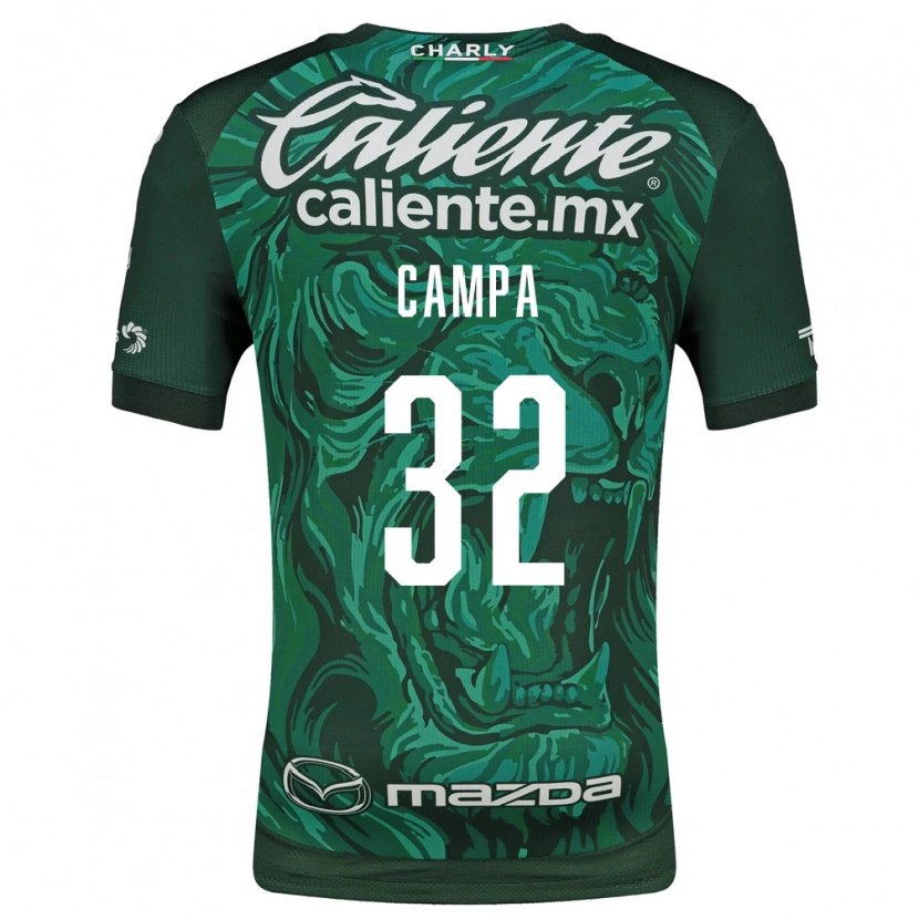 Danxen Børn Ana Campa #32 Grøn Sort Hjemmebane Spillertrøjer 2026/27 Trøje T-Shirt