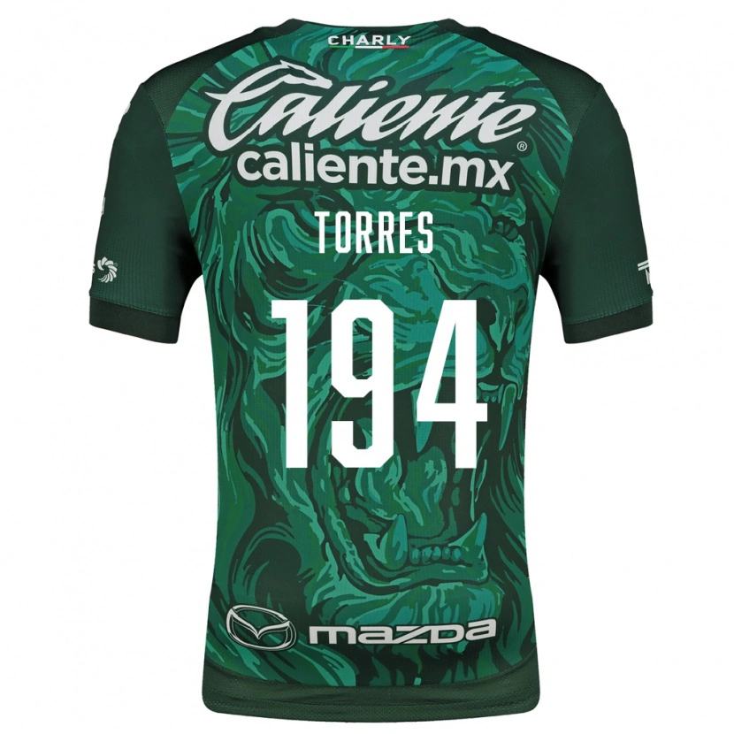 Danxen Børn Erick Torres #194 Grøn Sort Hjemmebane Spillertrøjer 2026/27 Trøje T-Shirt