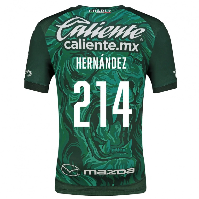 Danxen Børn Iván Hernández #214 Grøn Sort Hjemmebane Spillertrøjer 2026/27 Trøje T-Shirt