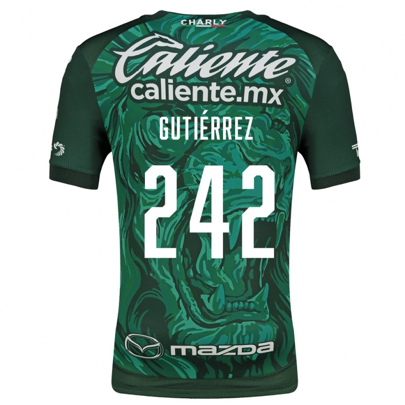 Danxen Børn Daniel Gutiérrez #242 Grøn Sort Hjemmebane Spillertrøjer 2026/27 Trøje T-Shirt