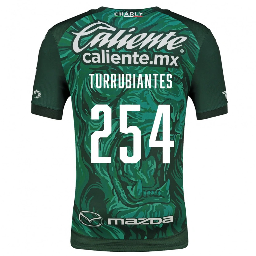 Danxen Børn Abdon Turrubiates #254 Grøn Sort Hjemmebane Spillertrøjer 2026/27 Trøje T-Shirt