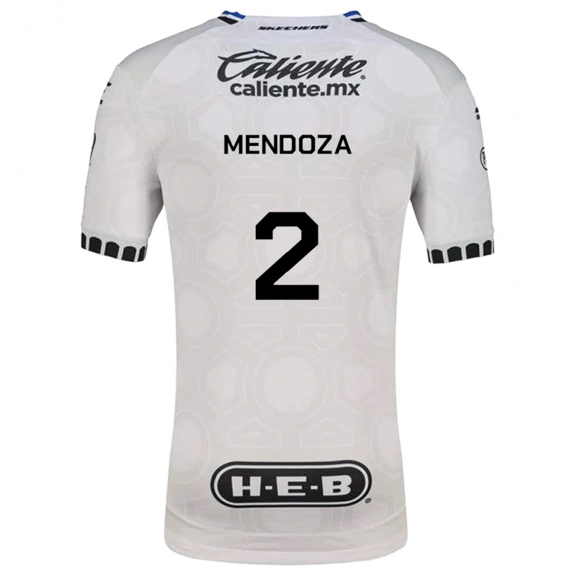 Danxen Børn Omar Mendoza #2 Hvid Sort Blå Hjemmebane Spillertrøjer 2026/27 Trøje T-Shirt