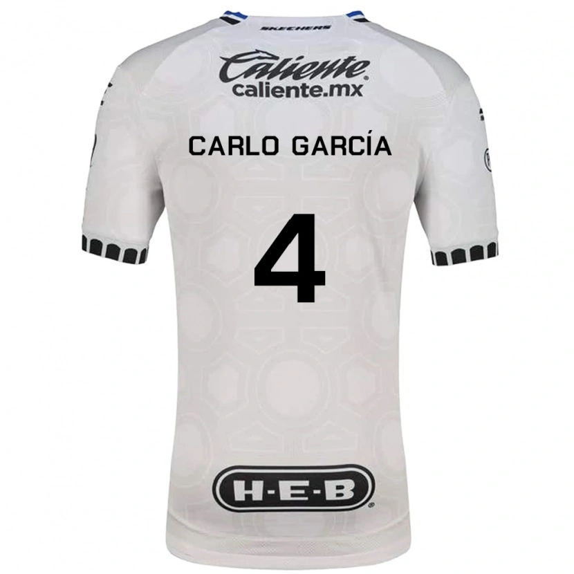 Danxen Børn Carlo García #4 Hvid Sort Blå Hjemmebane Spillertrøjer 2026/27 Trøje T-Shirt