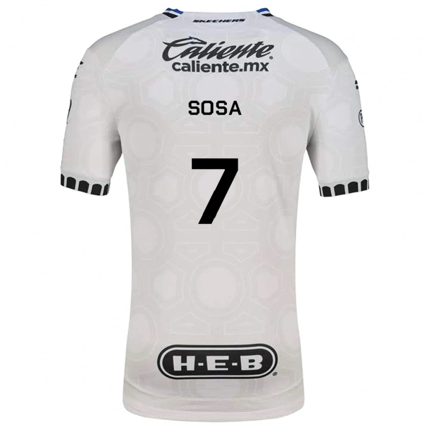 Danxen Børn Samuel Sosa #7 Hvid Sort Blå Hjemmebane Spillertrøjer 2026/27 Trøje T-Shirt