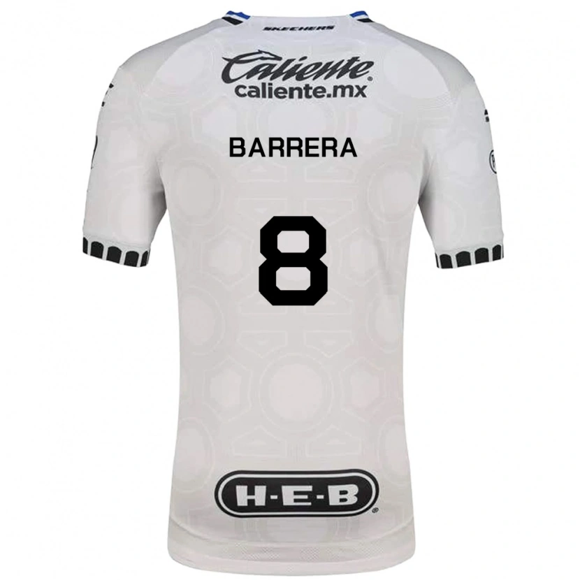 Danxen Børn Pablo Barrera #8 Hvid Sort Blå Hjemmebane Spillertrøjer 2026/27 Trøje T-Shirt