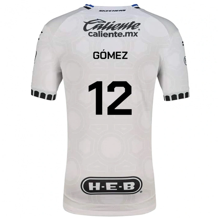 Danxen Børn Jaime Gómez #12 Hvid Sort Blå Hjemmebane Spillertrøjer 2026/27 Trøje T-Shirt