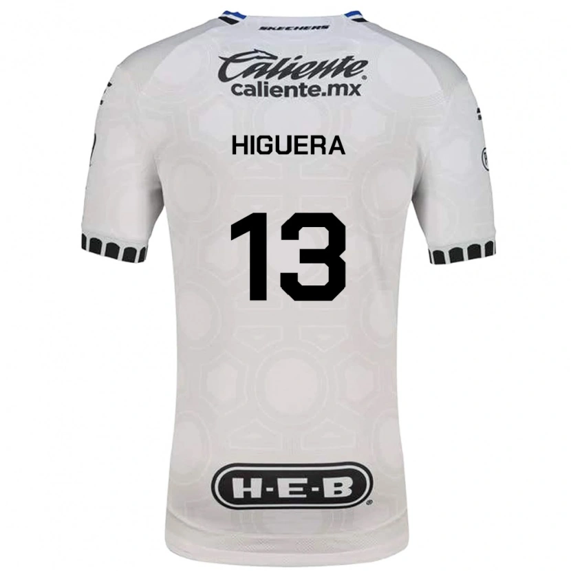 Danxen Børn Carlos Higuera #13 Hvid Sort Blå Hjemmebane Spillertrøjer 2026/27 Trøje T-Shirt