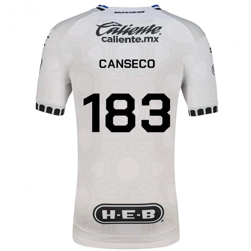 Danxen Børn Rodrigo Canseco #183 Hvid Sort Blå Hjemmebane Spillertrøjer 2026/27 Trøje T-Shirt