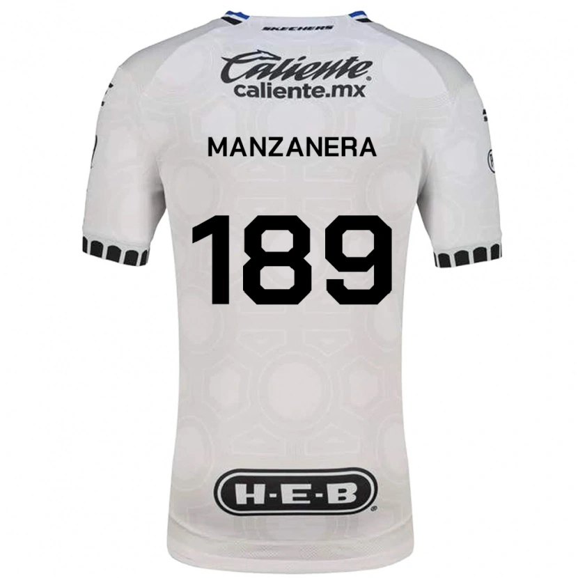 Danxen Børn Luis Manzanera #189 Hvid Sort Blå Hjemmebane Spillertrøjer 2026/27 Trøje T-Shirt
