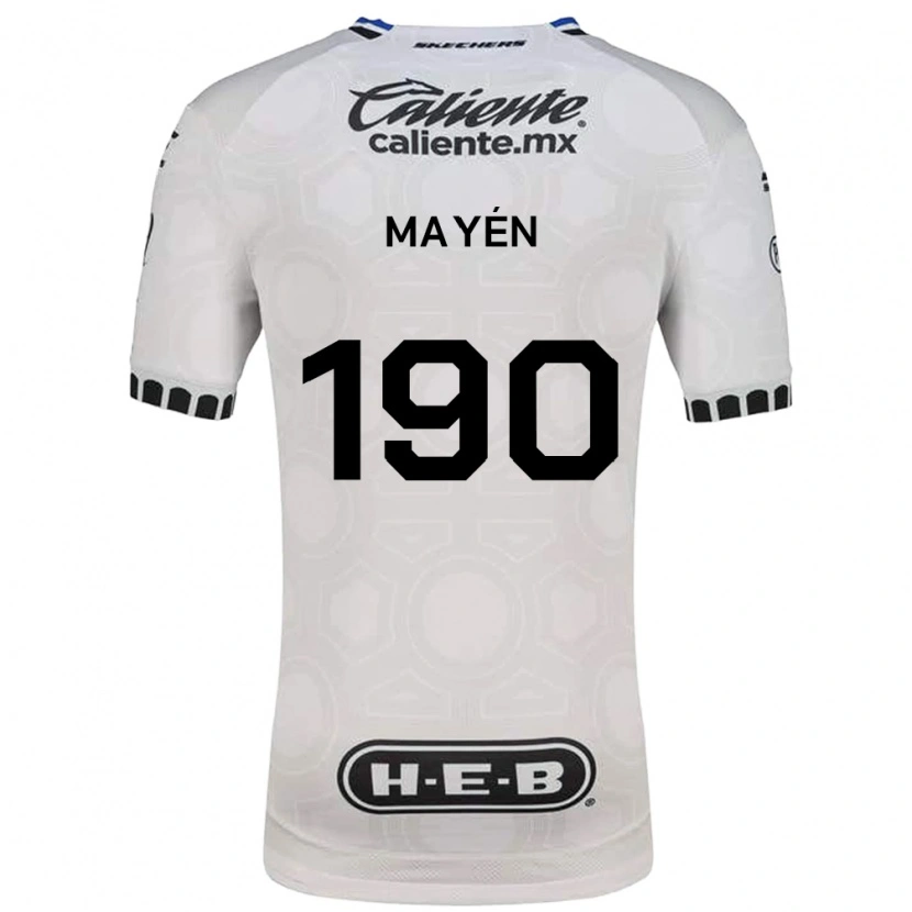 Danxen Børn Eduardo Mayén #190 Hvid Sort Blå Hjemmebane Spillertrøjer 2026/27 Trøje T-Shirt