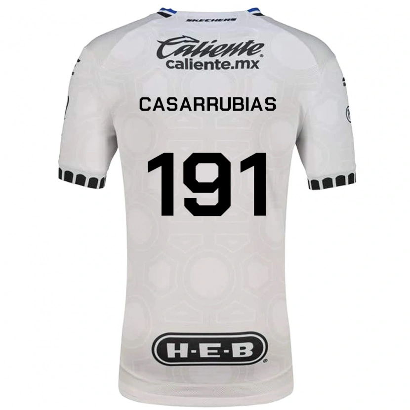 Danxen Børn Aaron Casarrubias #191 Hvid Sort Blå Hjemmebane Spillertrøjer 2026/27 Trøje T-Shirt