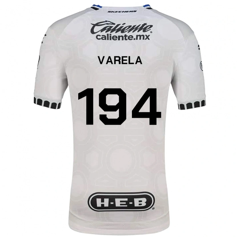 Danxen Børn José Varela #194 Hvid Sort Blå Hjemmebane Spillertrøjer 2026/27 Trøje T-Shirt