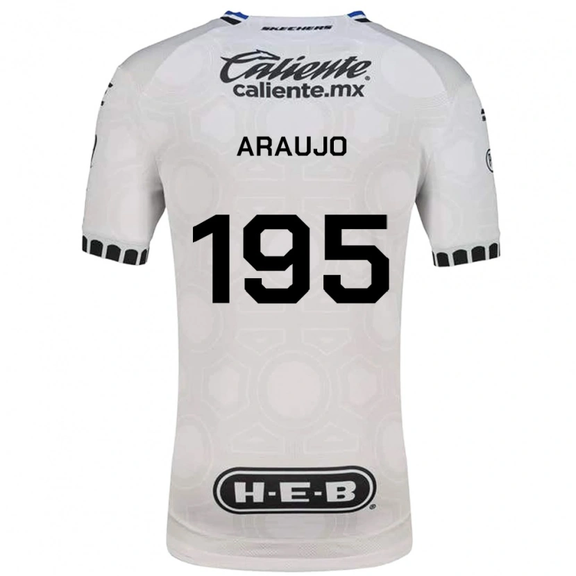 Danxen Børn Diego Araujo #195 Hvid Sort Blå Hjemmebane Spillertrøjer 2026/27 Trøje T-Shirt