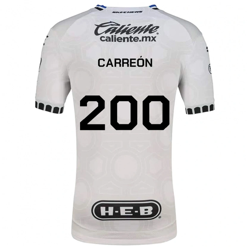 Danxen Børn Cristian Carreón #200 Hvid Sort Blå Hjemmebane Spillertrøjer 2026/27 Trøje T-Shirt