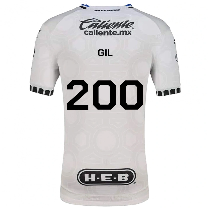 Danxen Børn Gerardo Gil #200 Hvid Sort Blå Hjemmebane Spillertrøjer 2026/27 Trøje T-Shirt