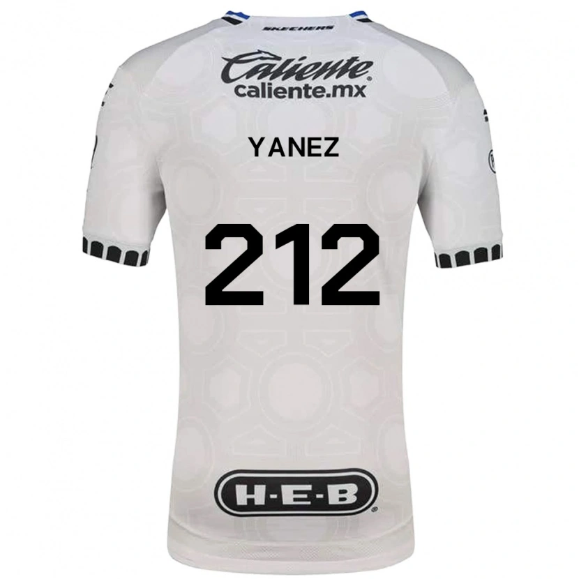 Danxen Børn Sebastián Yánez #212 Hvid Sort Blå Hjemmebane Spillertrøjer 2026/27 Trøje T-Shirt